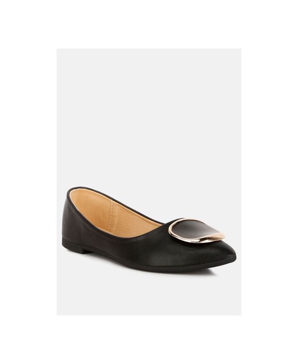 ロンドンラグ レディース シューズ パンプス London Rag Womens Karder Brooch Detail Ballet Flats Black ブラック|ReVida 店