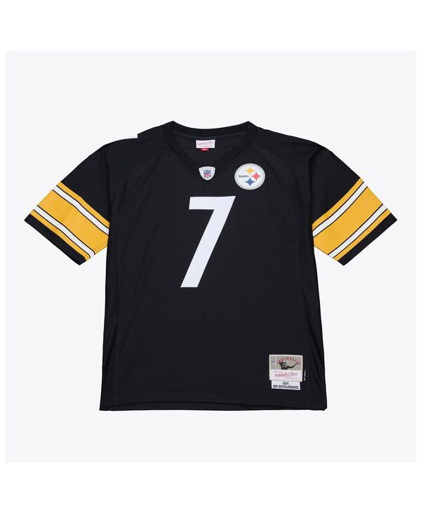ミッチェル&ネス メンズ トップス シャツ ジャージー Mitchell & Ness Mitchell Ness Men\'s Ben Roethlisberger Black Pittsburgh Steelers 2001 Legacy Throwback Replica Jersey Black ブラック｜ReVida 店