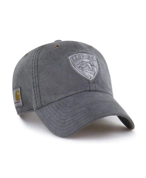 47 ブランド メンズ アクセサリー 帽子 '47 Brand X Carhartt Men's Charcoal Florida Panthers Clean Up Adjustable Hat Charcoal チャコール|ReVida 店