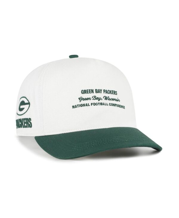 47 ブランド メンズ アクセサリー 帽子 '47 Brand Men's White Green Bay Packers Contemporary Two-Tone Hitch Adjustable Hat White ホワイト｜ReVida 店 10,991円