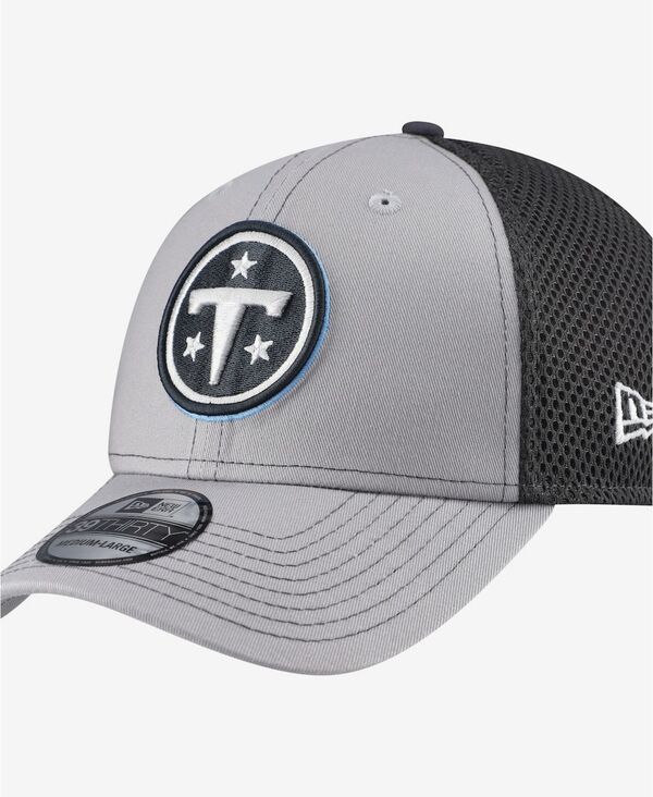ニューエラ メンズ アクセサリー 帽子 New Era Men's Gray Tennessee Titans Grayed Out Neo 39THIRTY Flex Hat Gray グレー|ReVida 店