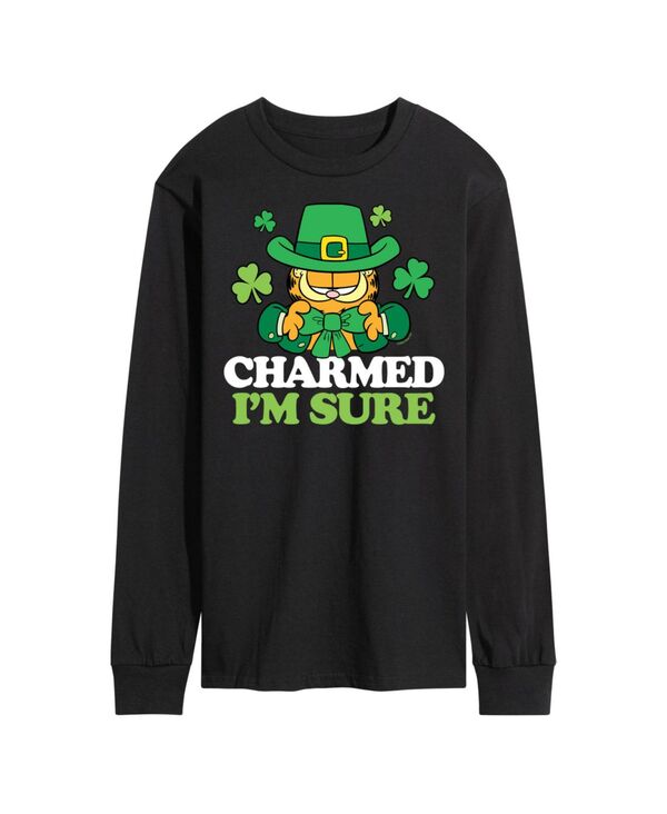 エアウェーブス メンズ トップス Tシャツ AIRWAVES Men's Garfield Long Sleeve T-shirts Black ブラック｜ReVida 店