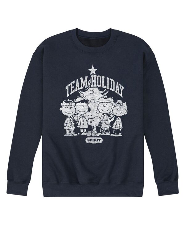 エアウェーブス メンズ トップス Tシャツ フリース AIRWAVES Men\'s Peanuts Team Holiday Long Sleeve Fleece Blue ブルー｜ReVida 店