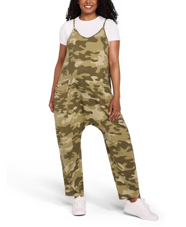 マザーフッドマタニティー レディース トップス ジャンプスーツ リラックスフィット ノースリーブ Motherhood Maternity Women'sleeveless Relaxed Fit Maternity Jumpsuit Camo|ReVida 店