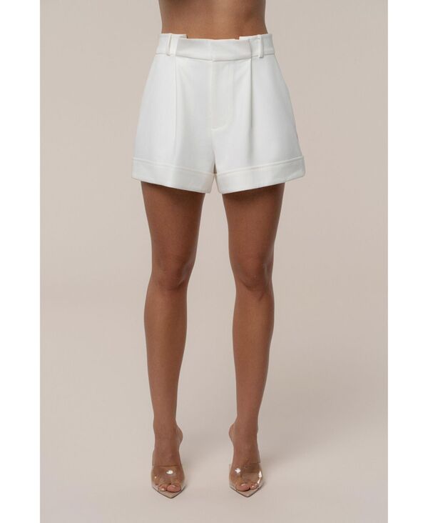 ジェイラックスレーベル レディース ボトムス ハーフパンツ・ショーツ ショートパンツ JLUXLABEL Women'soft Breeze Woven Shorts Ivory アイボリー|ReVida 店