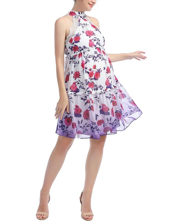 キミアンドカイ レディース トップス ワンピース マタニティ kimi + kai Maternity Norah Skater Dress Purple パープル｜ReVida 店 23,214円