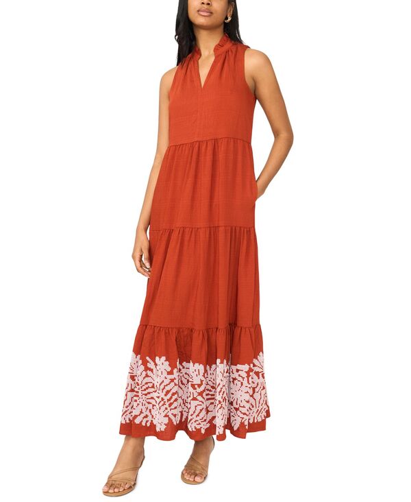 ミスク レディース トップス ワンピース Vネック ノースリーブ MSK Women's V-Neck Sleeveless Dress K-Spice｜ReVida 店