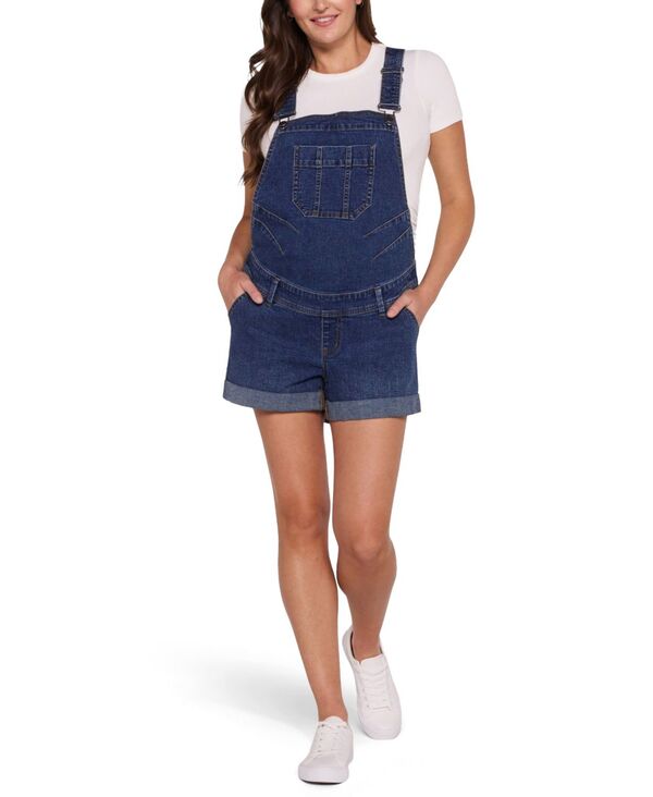 マザーフッドマタニティー レディース ボトムス ハーフパンツ・ショーツ オーバーオール Motherhood Maternity Motherhood Stretch Waist Short Overallskoll wash｜ReVida 店