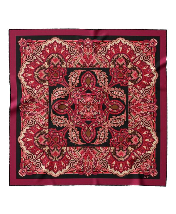 エリザベッタ レディース アクセサリー マフラー・ストール・スカーフ シルク Elizabetta Malta - Silk Foulard for Women Ruby red レッド｜ReVida 店