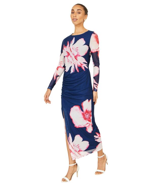 ユミキム レディース トップス ワンピース メッシュ マキシ Yumi Women's Long Sleeve Mesh Maxi Dress Navy ネイビー｜ReVida 店 22,896円