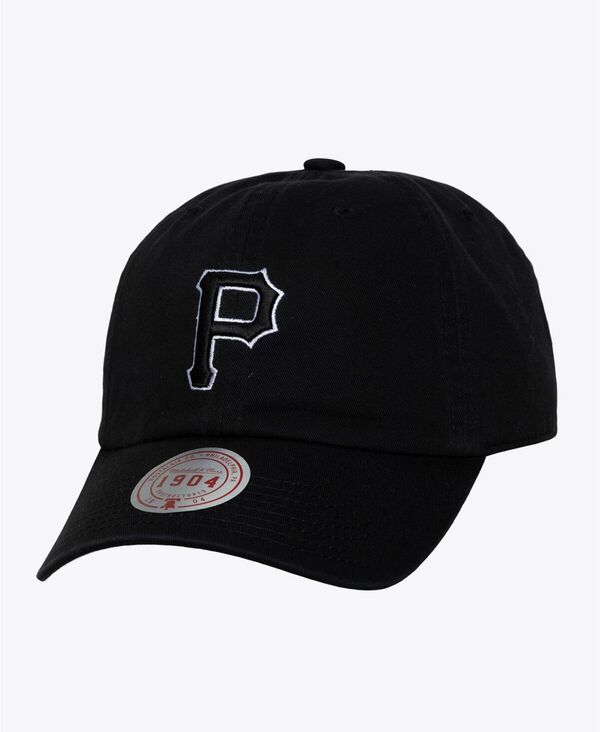 ミッチェル&ネス メンズ アクセサリー 帽子 Mitchell & Ness Men's and Women's Black White Pittsburgh Pirates 1904 Strapback Adjustable Hat Black ブラック|ReVida 店