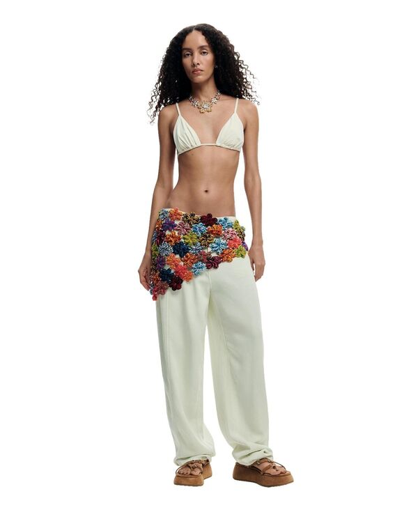 デジグアル レディース アクセサリー マフラー・ストール・スカーフ Desigual Women's Crochet flower pareo Multi マルチカラー|ReVida 店