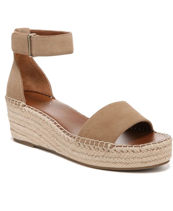 フランコサルト レディース シューズ サンダル Franco Sarto Women's Pela Open Toespadrille Sandalsandstone Suede｜ReVida 店