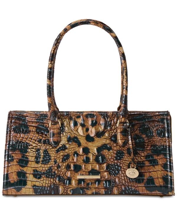 ブランミン レディース バッグ レザー Brahmin Sophia Large Leather Slim Shoulder Bagolden Lynx｜ReVida 店