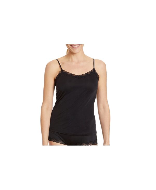 ウィラ ウォーリアー レディース トップス シャツ シルク レース Uwila Warrior Women'soft Silk Lace-Trim Camisole Tap shoe black ブラック｜ReVida 店