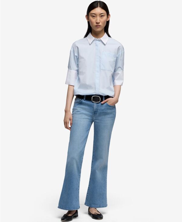 セブンフォーオールマンカインド レディース シューズ ブーツ・レインブーツ クロップド ジーンズ 7 For All Mankind Women's Croppedojo Boot-Leg Flare Jeans Augusta｜ReVida 店