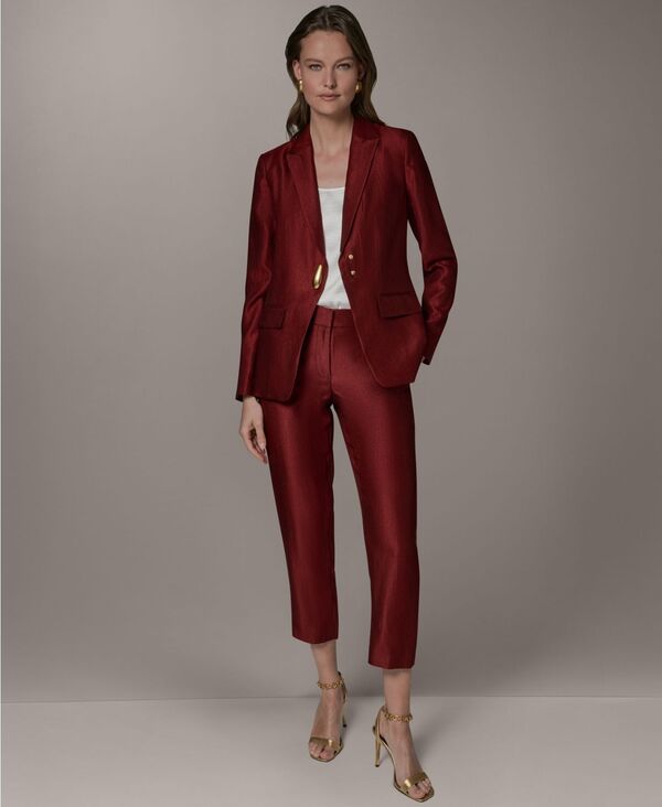 ダナ キャラン ニューヨーク レディース アウター ジャケット・ブルゾン ブレザー Donna Karanew York Women's One-Buttonovelty Blazer Sunbaked｜ReVida 店