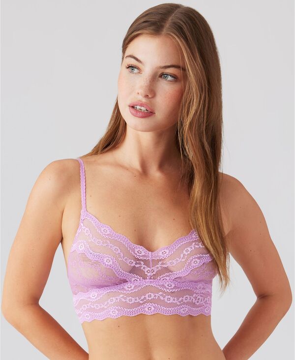 ビーテンプテッド レディース アンダーウェア ブラジャー レース b.tempt'd Women's by Wacoalace Kiss Bralette 910182 Smoky Grape グレープ｜ReVida 店 8,070円