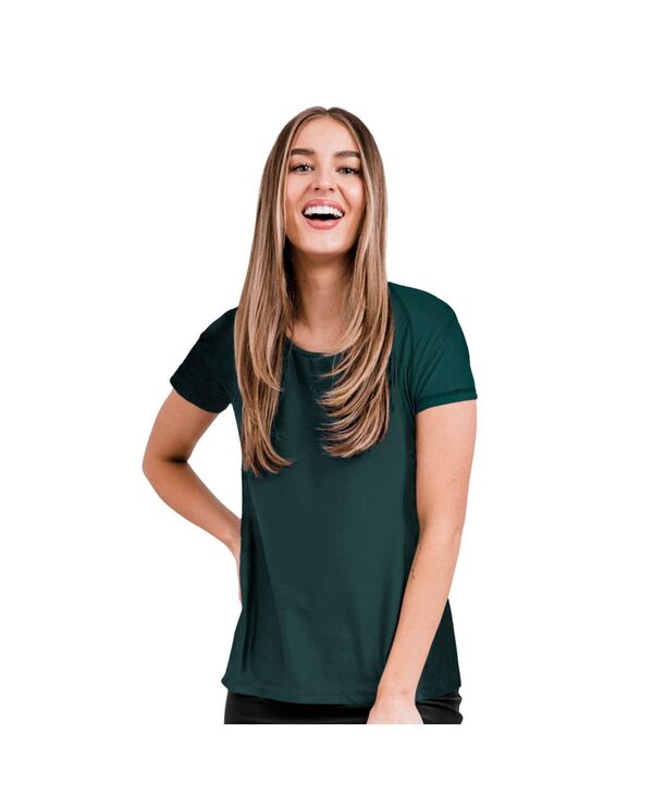 カリプサ レディース 水着 トップのみ Calypsa Women's Loose Fit Short Sleeve UPF 50+ Adele Swim Top Dark jade|ReVida 店