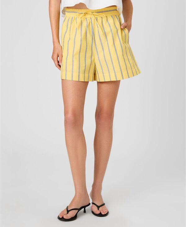 フレンチコネクション レディース ボトムス ハーフパンツ・ショーツ ショートパンツ French Connection Women'stripedrawstring Shorts Daisyellow Multi イエロー|ReVida 店