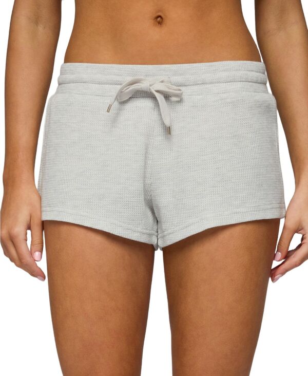 アディクテッド レディース ボトムス ハーフパンツ・ショーツ ショートパンツ Edikted Women's Baila Waffle Shorts Light-gray-melange グレー|ReVida 店