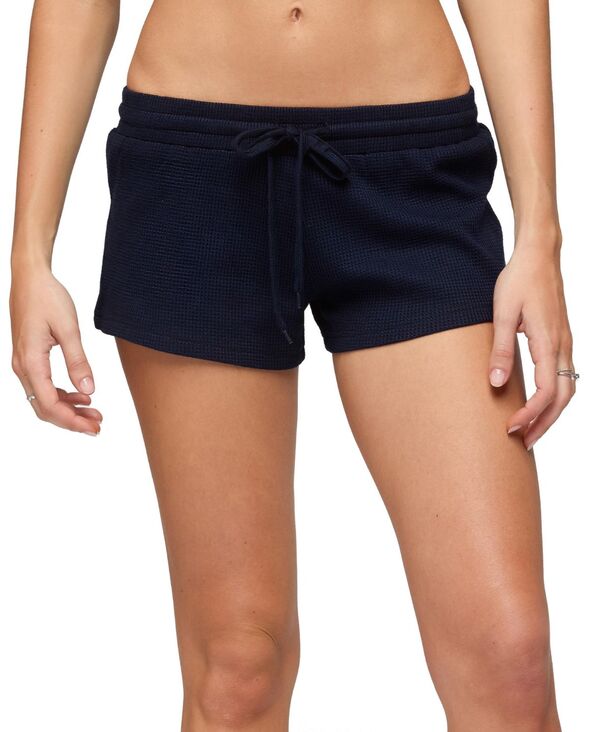 アディクテッド レディース ボトムス ハーフパンツ・ショーツ ショートパンツ Edikted Women's Baila Waffle Shorts Navy ネイビー｜ReVida 店