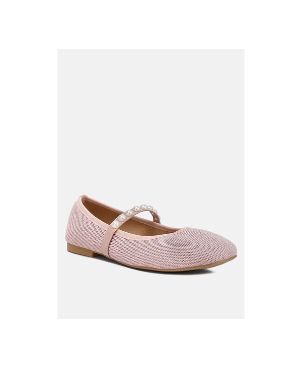 ロンドンラグ レディース シューズ パンプス London Rag Women'sassie Pearl Embellished Ballerina Flats Pink ピンク|ReVida 店