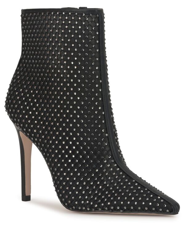 ジェシカシンプソン レディース シューズ ブーツ・レインブーツ Jessica Simpson Women's Pazra Stiletto Dress Booties Black/Black ブラック|ReVida 店