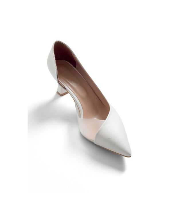 プロローグシューズ レディース パンプス Prologue Shoes Women's Vera Pointed Toe Pump White faux leather ホワイト|ReVida 店