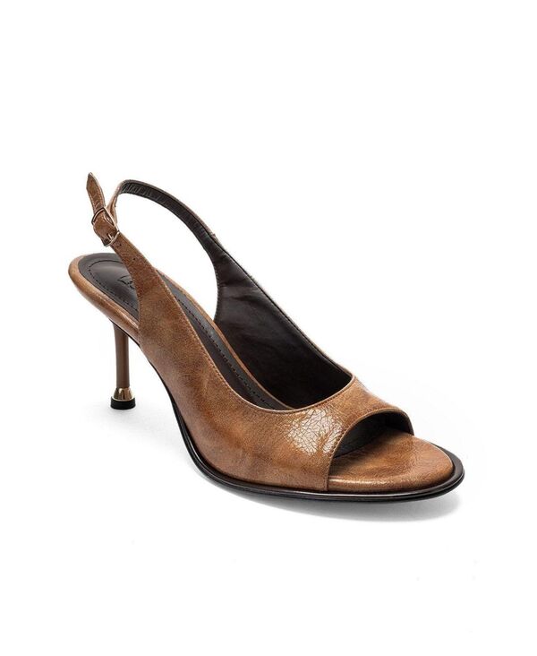 プロローグシューズ レディース サンダル Prologue Shoes Women's Iselin Stiletto Sandal Cognac|ReVida 店