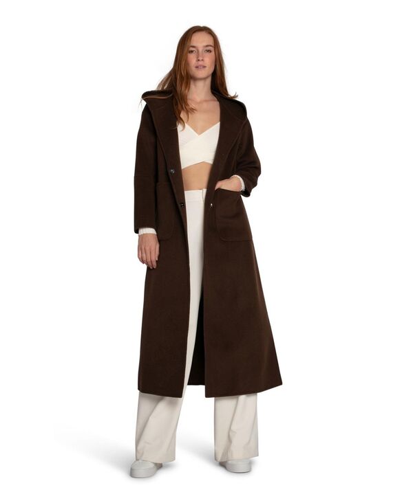 ベルアンドブルーム レディース アウター ジャケット・ブルゾン ウール コート マキシ Belle & Bloom Walk My Way Wool Blend Oversized Maxi Coat Brown ブラウン｜ReVida 店
