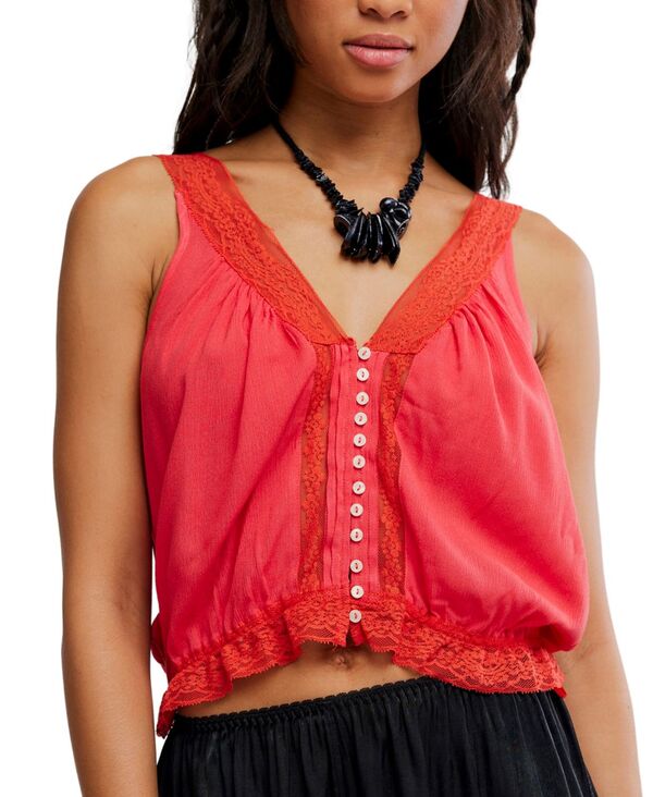 フリーピープル レディース トップス タンクトップ Free People Women's Viscose Celeste Tank Top Sour Sweet｜ReVida 店
