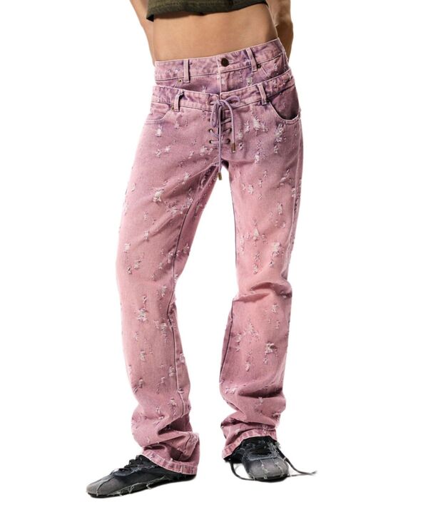 デジグアル レディース ボトムス デニムパンツ ジーンズ Desigual Women's Jeans Masha Popova Pink ピンク｜ReVida 店