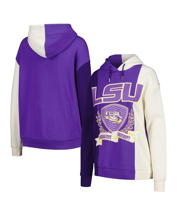 ゲームデイ・クチュール レディース アウター パーカー・スウェット カラーブロック Gameday Couture Women's Purple LSU Tigers Hall ofame Colorblock Pullover Hoodie Purple パープル|ReVida 店