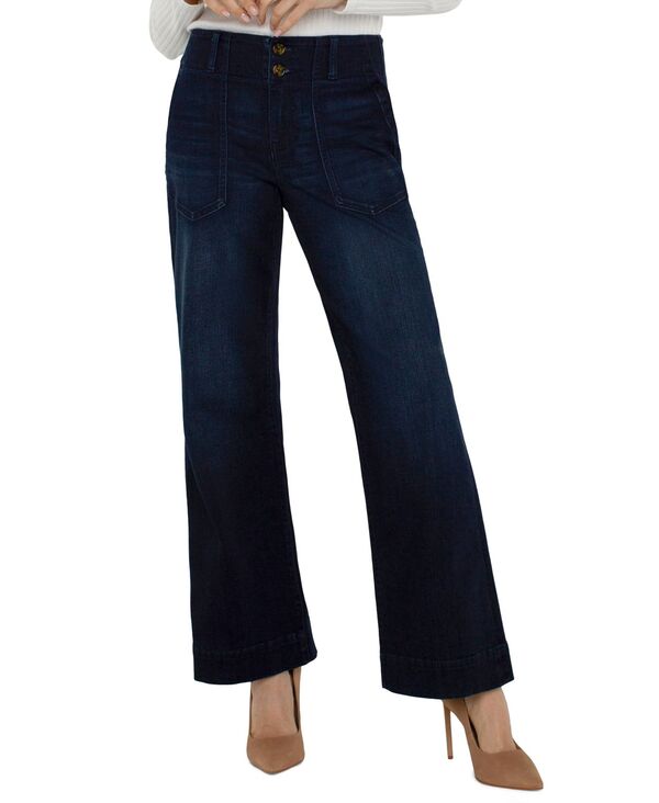 リヴァプール ロサンゼルス レディース ボトムス デニムパンツ ジーンズ Liverpoolos Angeles Women's Patch Pocket Wide-Leg Jeansummit Lake｜ReVida 店