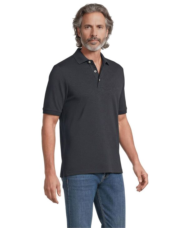 ランズエンド メンズ トップス ポロシャツ トール コットン Lands' End Big & Tall Short Sleeve Cotton Supima Polo Shirt Nightfall blue ブルー|ReVida 店