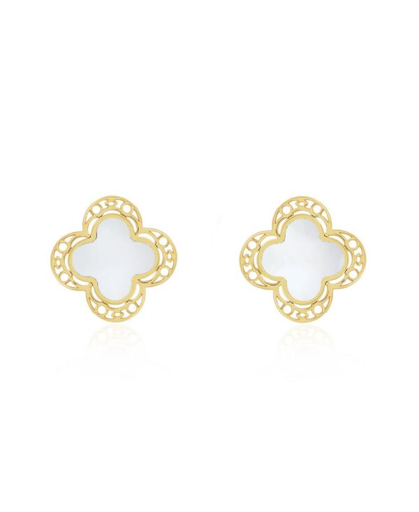 ザ・ラブリー レディース アクセサリー ピアス・イヤリング レース The Lovery Mother of Pearlace Clover Stud Earrings Mother of Pearl パール｜ReVida 店