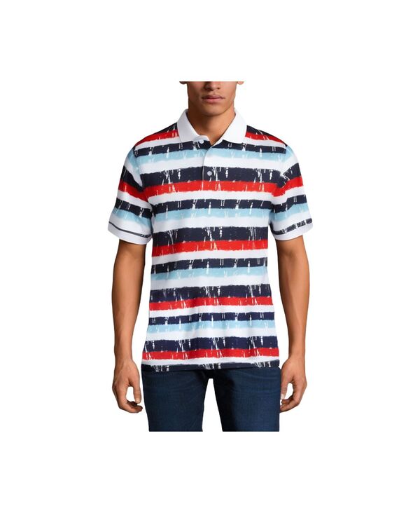 キングサイズ メンズ トップス ポロシャツ トール コットン KingSize Tall Shrink-Less Classicotton Polo Shirtie dye stripe ストライプ|ReVida 店