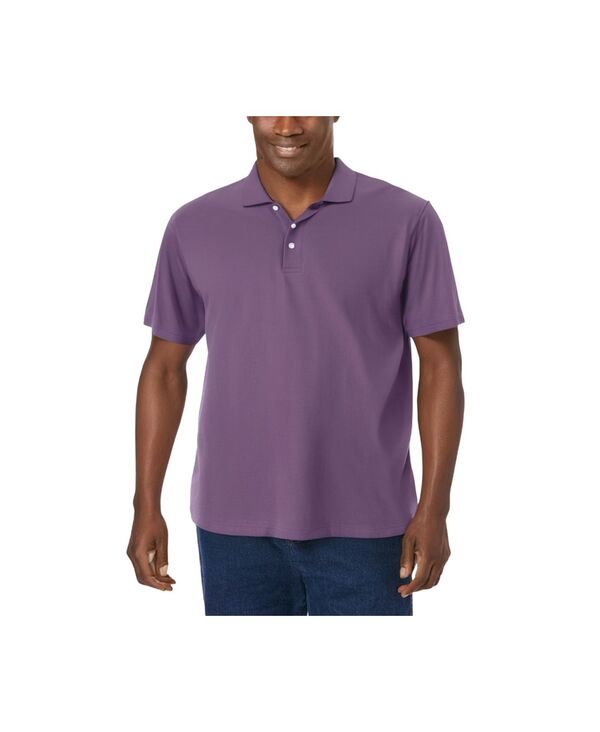キングサイズ メンズ トップス ポロシャツ トール コットン KingSize Tall Shrink-Less Classicotton Polo Shirt Vintage purple パープル｜ReVida 店 9,436円