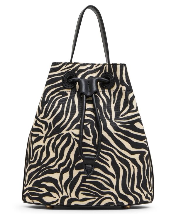 アンクライン レディース バッグ プリント ミニ Anne Klein Mini Printed Bucket Handbag Black ブラック｜ReVida 店