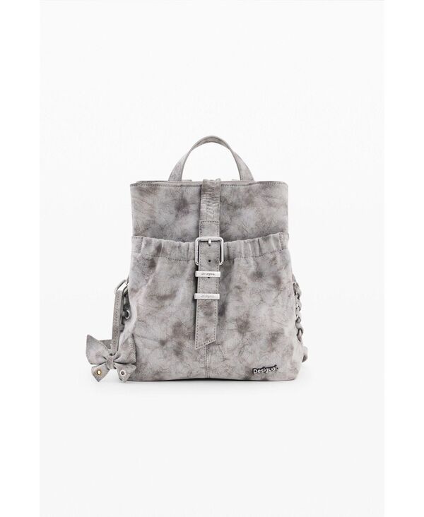 デジグアル レディース バッグ バックパック・リュックサック レザー Desigual Women'smalleather effect backpack Light gray グレー｜ReVida 店