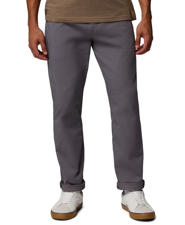 コロンビア メンズ ボトムス カジュアルパンツ Columbia Men's ROC Five-Pocket Regular-Fit Pants City Gray グレー|ReVida 店