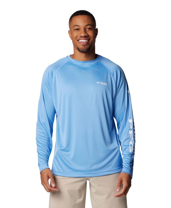 コロンビア メンズ トップス Tシャツ 長袖 Columbia Men's Terminal Tackle Long-Sleeve T-Shirt White Cap White Logo ホワイト|ReVida 店