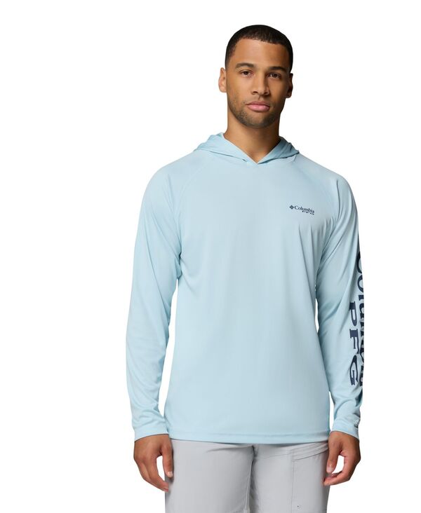 コロンビア メンズ アウター パーカー・スウェット Columbia Men's Terminal Tackle Ultraviolet Protection Factor 50 Hoodie Marine Light/Nocturnalogo|ReVida 店