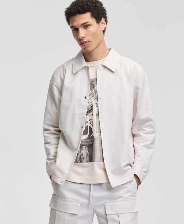 モードオブワン メンズ アウター ジャケット・ブルゾン リネン Mode of One Men's Relaxed-Fit Linen Jacket Antique Cream クリーム|ReVida 店