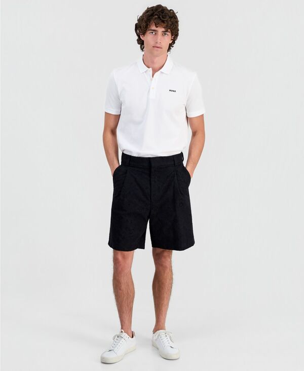 ヒューゴボス メンズ ボトムス ハーフパンツ・ショーツ ショートパンツ Hugo Boss Men's Fery Shorts black ブラック｜ReVida 店