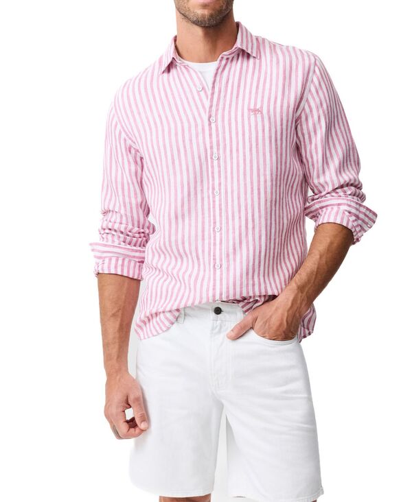 ロッドアンドグン メンズ トップス シャツ ダウン リネン Rodd & Gunn Men\'seadown Pure Linen Shirt Rosewater|ReVida 店