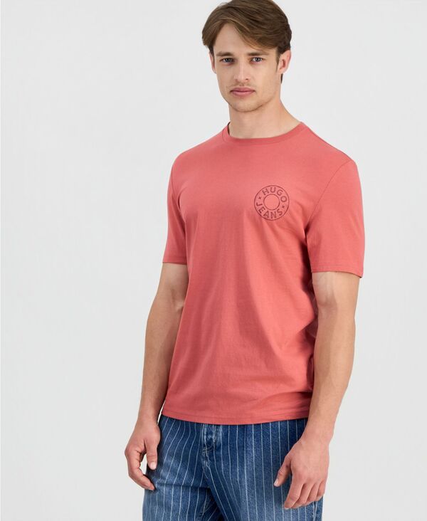 ヒューゴボス メンズ トップス Tシャツ Hugo Boss Men's Nemodo T-Shirt Medium Red レッド｜ReVida 店