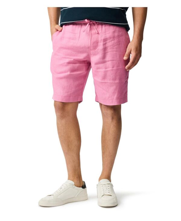 ロッドアンドグン メンズ ボトムス ハーフパンツ・ショーツ ショートパンツ リネン Rodd & Gunn Men's Linen 9" Resort Shorts Geranium pink ピンク|ReVida 店