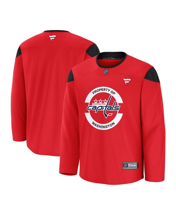 ファナティクス メンズ トップス シャツ キャップ ジャージー Fanatics Men's Red Washington Capitals Home Practice Jersey Red レッド｜ReVida 店
